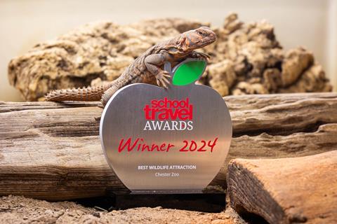 Animals at Chester Zoo got up-close to their new School Travel Award